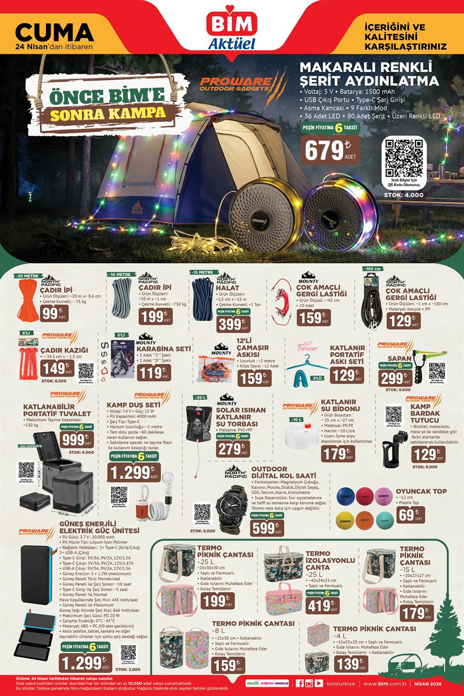 BİM 24 Nisan 2026 Aktüel Kataloğu