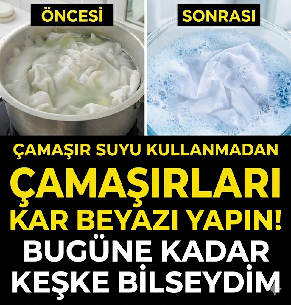 Çamaşır suyu kullanmadan beyazları kar beyaz yapın.