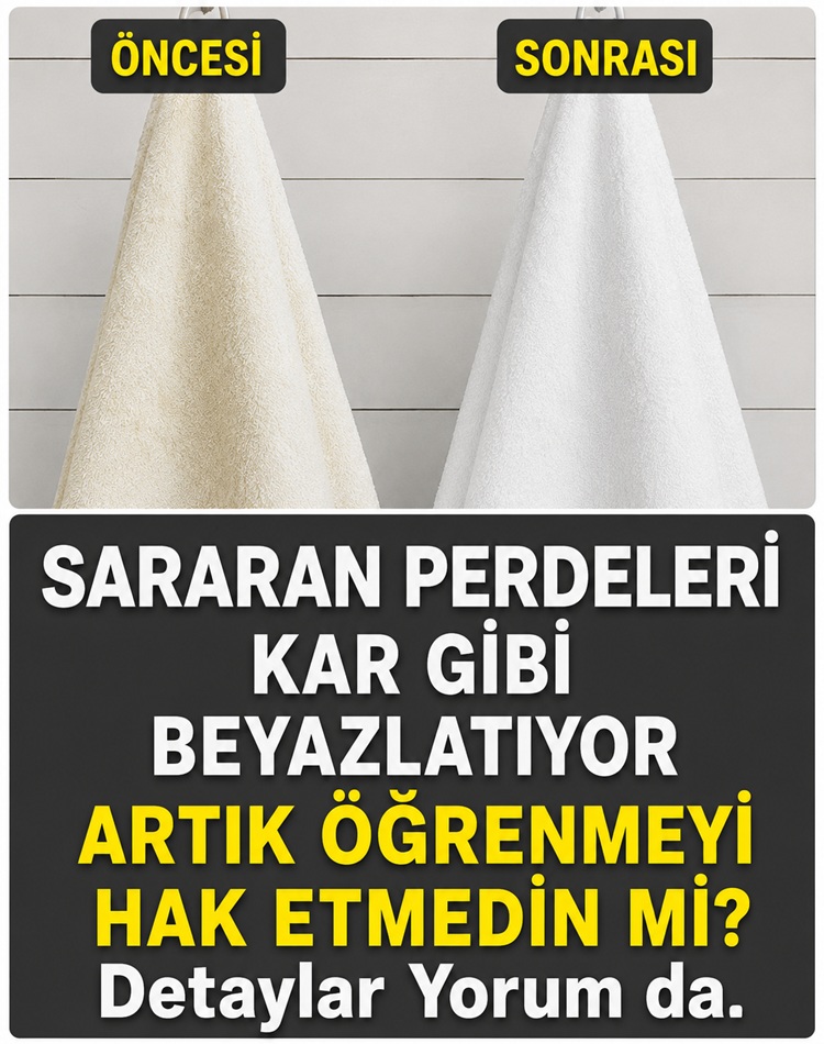 Sararan Perdeleri Kar Gibi Beyazlatıyor