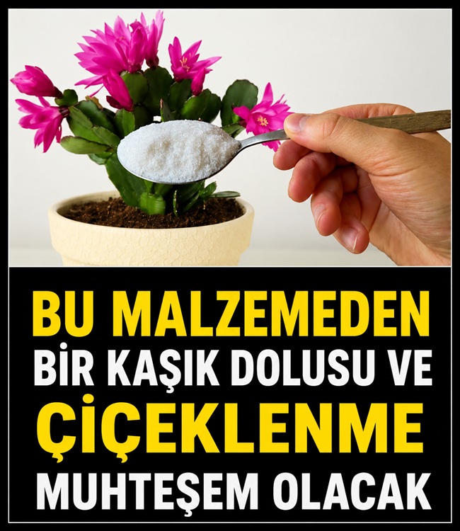 Bu Malzemeden Bir Kaşık Dolusu Ve Çiçeklenme Muhteşem Olacak