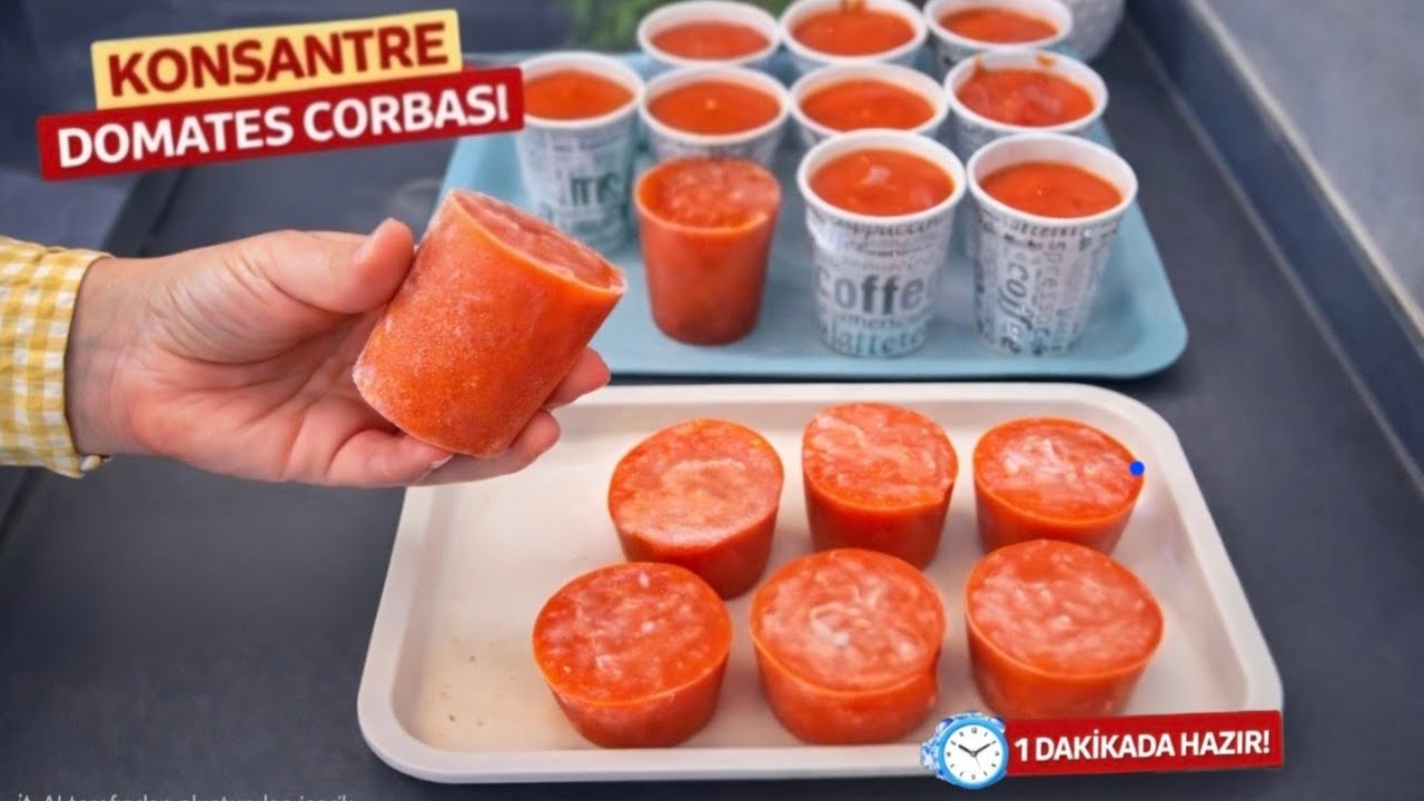 Artık Kışın Domates Almıyorum Bol Bol Yapıp Dondurucuya Atıyorum
