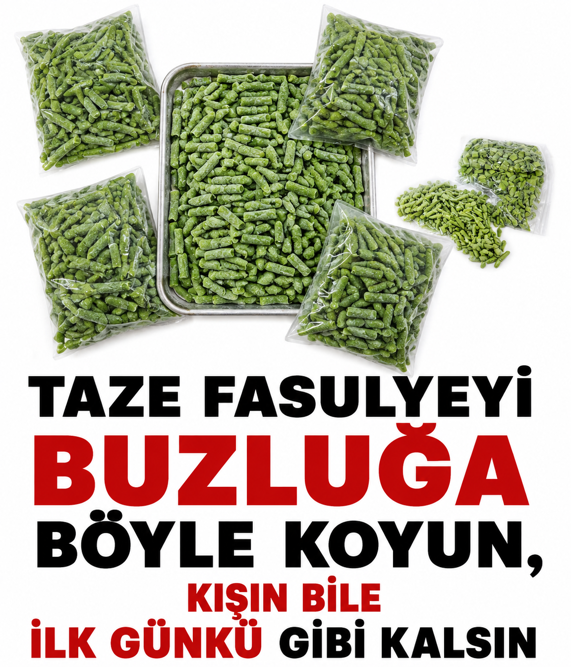 Kışın şeker gibi tatlı taze fasulyeler hazırlayın!