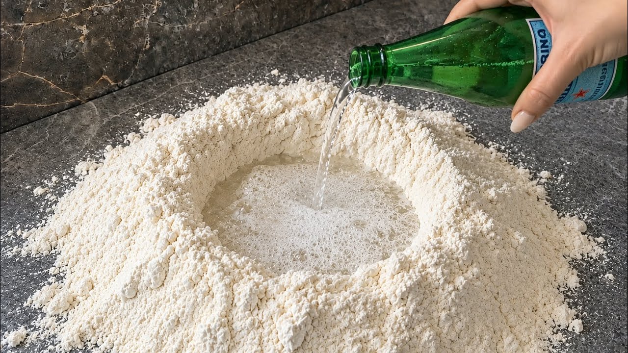 Sadece Maden Suyu ve Un 5 Dakikada Kahvaltınız Hazır